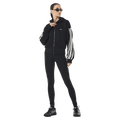 Full view of P.E Nation Flip Side Zip Thru Hoodie in colour Black