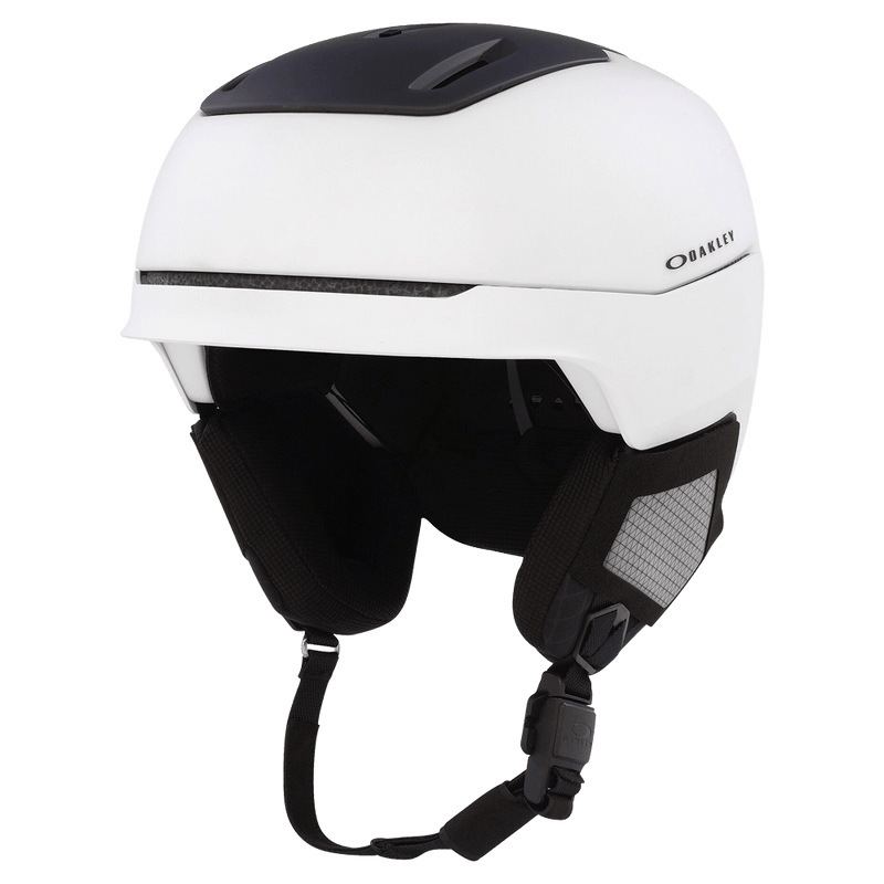 Front side view of the Oakley Mod 5 MIPS Helmet in White