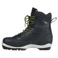 Side view of the Fischer BCX Grand Tour XC Boots in Black colourway, unisex's model