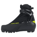 Side view of the Fischer RC3 Combi Ski Boots in Black colourway, unisex's model
