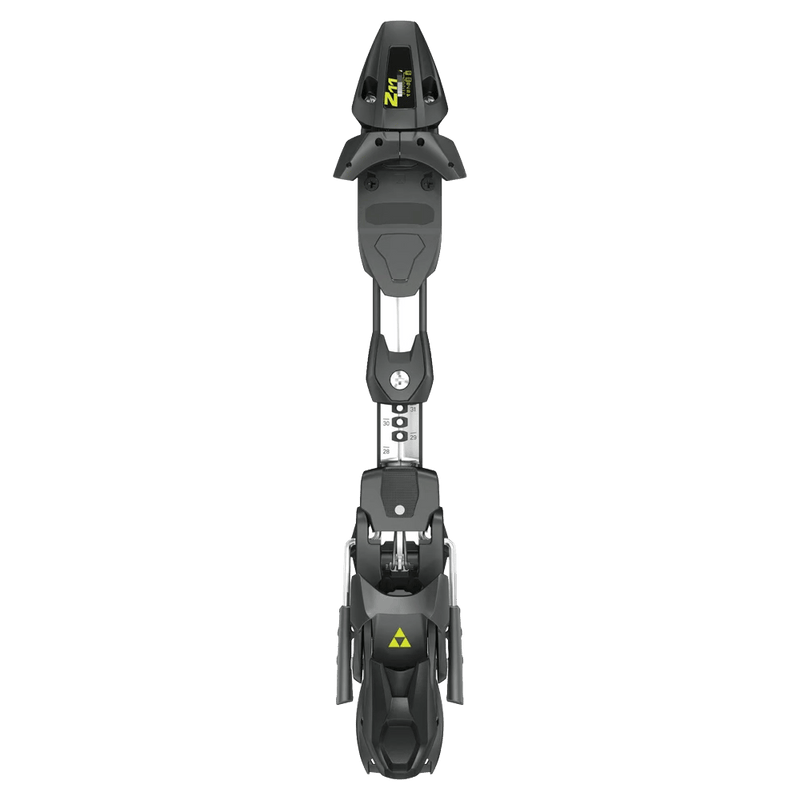 Bindings view of the Fischer RC4 NOIZE SL JR XC Skis in  colourway, kids's model