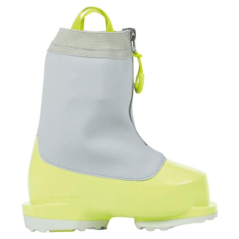 Side view of the Fischer Two XC Boots in Grey colourway, kids's model