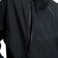 Close-up of black Burton Futuretrust 3L Snowboard Jacket showing waterproof zippers and technical shell fabric.