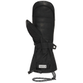 Palm view of the Arashi Guide Gtx Mitts in Black. Featuring a leather upper and gore-tex cuff with brand logo.