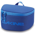 Blue Dakine Goggle Stash travel case with a zippered top, carry handle, and large printed logo on the front.