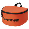 Bright orange Dakine Goggle Stash case with black zipper closure, top carry handle, and black logo on the front.