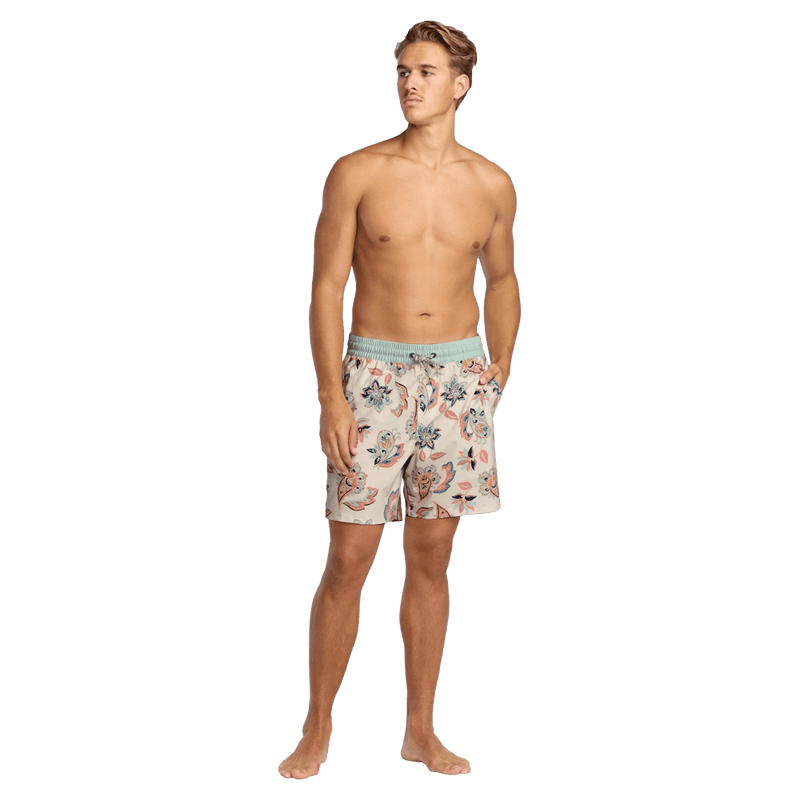 View of Billabong Good Times Boardshorts in colour Chino.