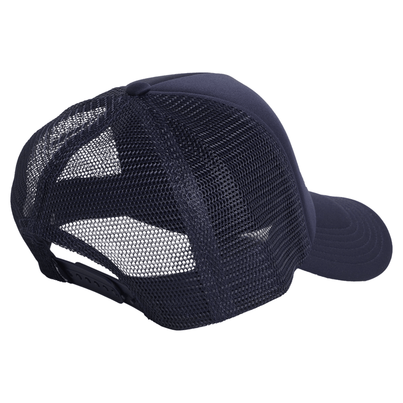 Side view of Billabong Groms Bracket Trucker Hat in colour Dark Navy