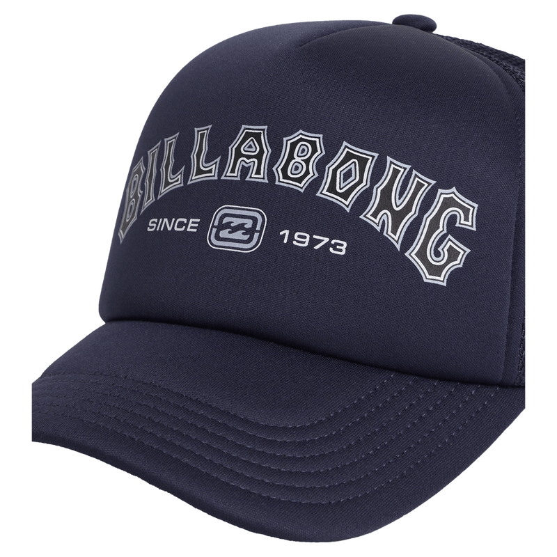 View of Billabong Groms Bracket Trucker Hat in colour Dark Navy