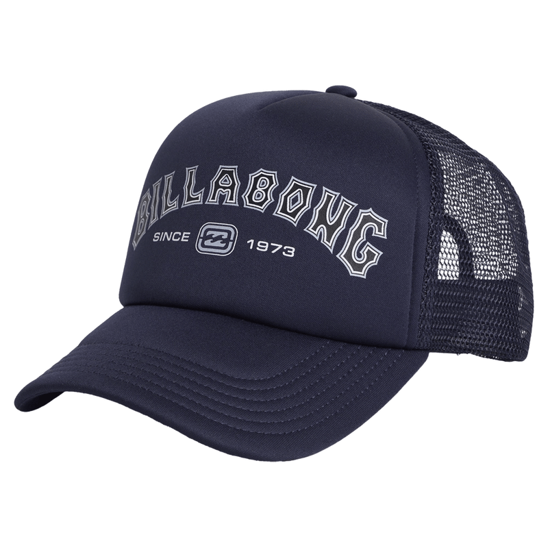 View of Billabong Groms Bracket Trucker Hat in colour Dark Navy