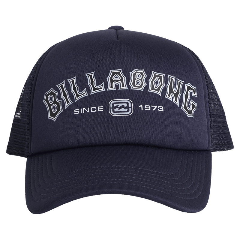 View of Billabong Groms Bracket Trucker Hat in colour Dark Navy