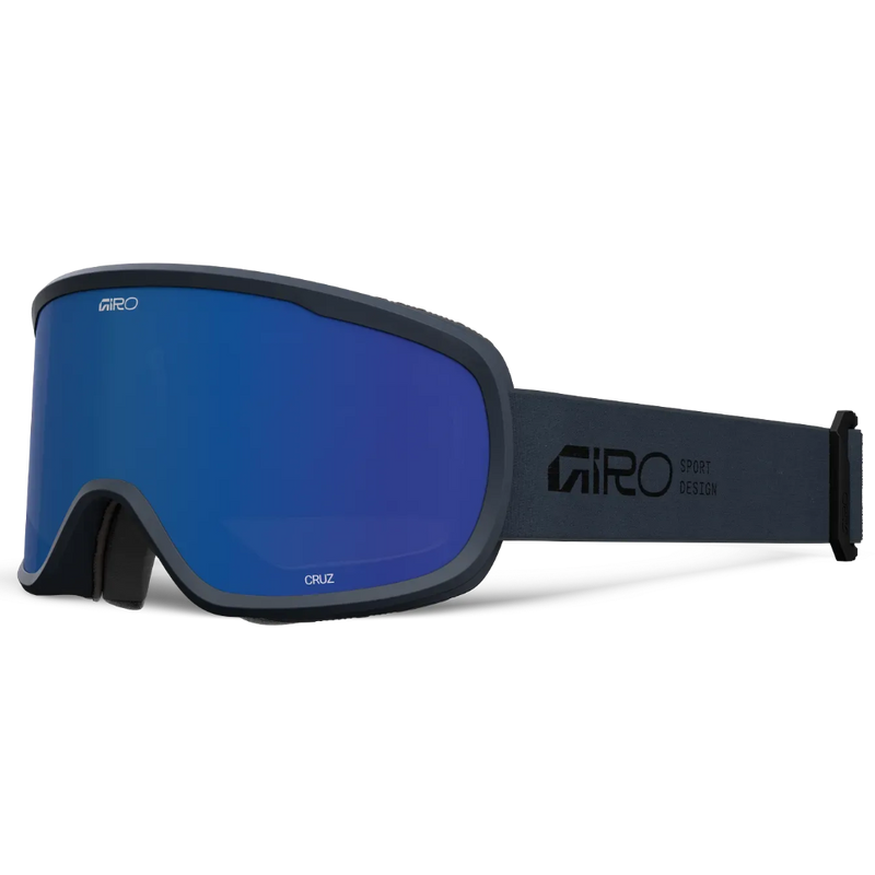 Main view of the Giro Cruz goggles in Indigo with Grey Cobalt lenses