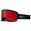 Main view of the Giro Cruz goggles in Stacked Black with Amber Scarlet lenses
