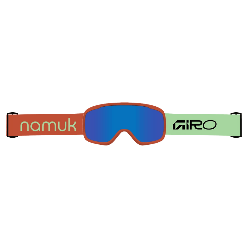 Strap view of the Giro Buster Goggles in Namuk Paradise, Grey Cobalt lens, kids model