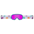 Strap view of the Giro Buster Goggles in Painted Teal, Amber Pink lens, kids model