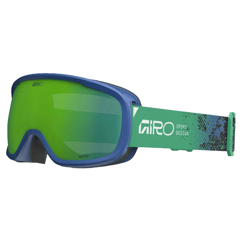 Main view of the Giro Buster Goggles in Surge Fade Blue, Loden Green lens, kids model