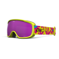 Main view of the Giro Buster goggles in Yellow Flowers colourway with Amber Pink lens