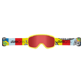 Strap view of the Giro Buster Goggles in Yellow Robot, Amber Scarlett lens, kids model