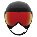 Front view of the Giro Orbit Spherical MIPS Visor Helmet in Matte Black colourway, unisex's model