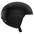 Side view of the Giro Own MIPS Helmet in Matte Black colourway, unisex's model