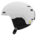 Side view of the Giro Own MIPS Helmet in Matte White colourway, unisex's model