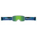 Strap view of the Giro Sagen Goggles in Frequency Blue, Loden Green and Yellow lens, unisex model