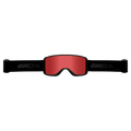 Strap view of the Giro Sagen Goggles in Stacked Black, Amber Scarlett and Yellow lens, unisex model