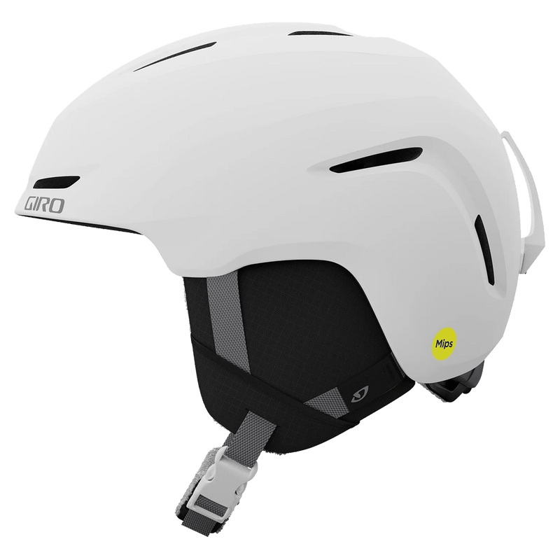Side view of the Giro Sario MIPS Helmet in Matte White colourway, unisex's model