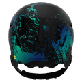 Back view of the Giro Spur Jr MIPS Helmet in Neon Pink Surge colourway, KIDS's model