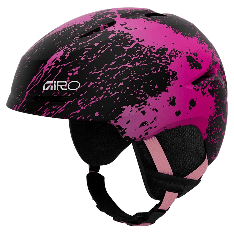 Main view of the Giro Spur Jr MIPS Helmet in Neon Pink Surge colourway, KIDS's model