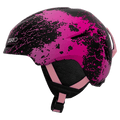Side view of the Giro Spur Jr MIPS Helmet in Neon Pink Surge colourway, KIDS's model