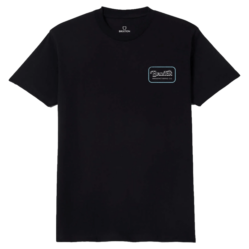 Front view of Grade Tee in colour Black/Off White/Retro Blue.