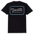 Back view of Grade Tee in colour Black/Off White/Retro Blue.