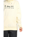 Image of the Riding Hydro Pullover - Womens in Bone.  Features long sleeves with ribbed sleeve cuff and intergrated thumb opening