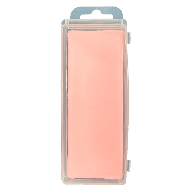 Rectangular block of pink Swix HS-8 wax in a clear plastic case with a hanging tab.
