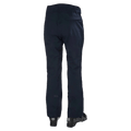 Rear view of navy blue Helly Hansen women's Legendary Insulated Ski Pants featuring a straight leg and back pocket.