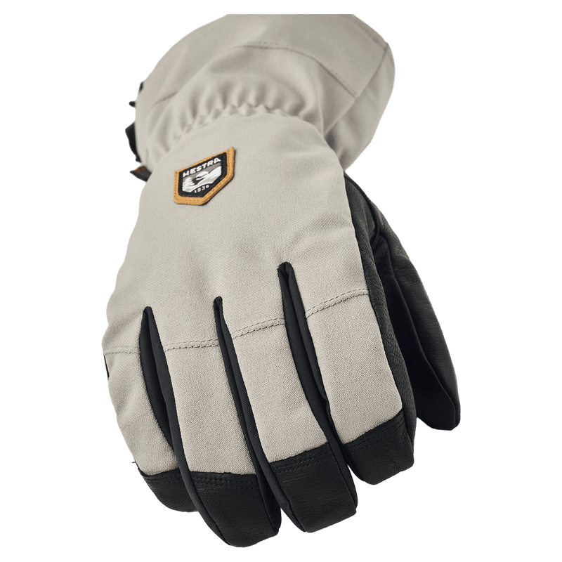 Alternative view of the Hestra CZone Mountain Gloves in beige colourway, unisex model