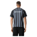 Back view of Afends Holloway Recycled Raglan Jersey in colour Black.