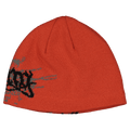 Side view of the Billabong Immortal Arch Beanie in Core Red