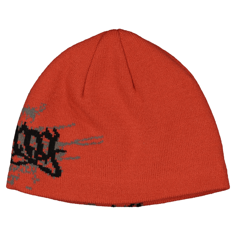 Side view of the Billabong Immortal Arch Beanie in Core Red