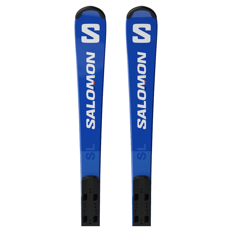 Top tip view of Salomon 2027 S/RACE FIS SL Ski w/ Bindings - Kids