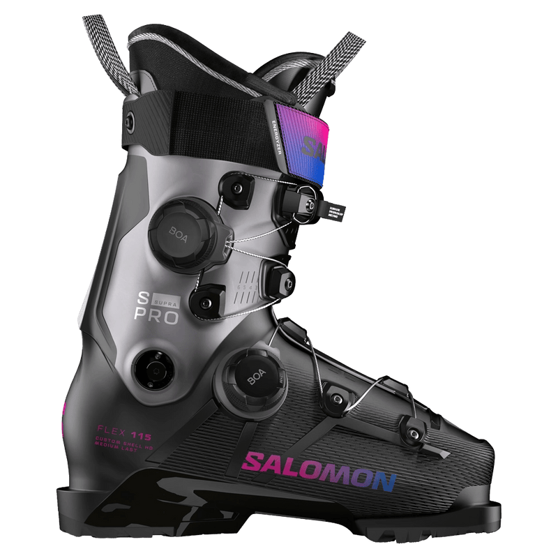 Side view of Salomon S/Pro Supra Dual Boa 115 Ski Boots - Womens