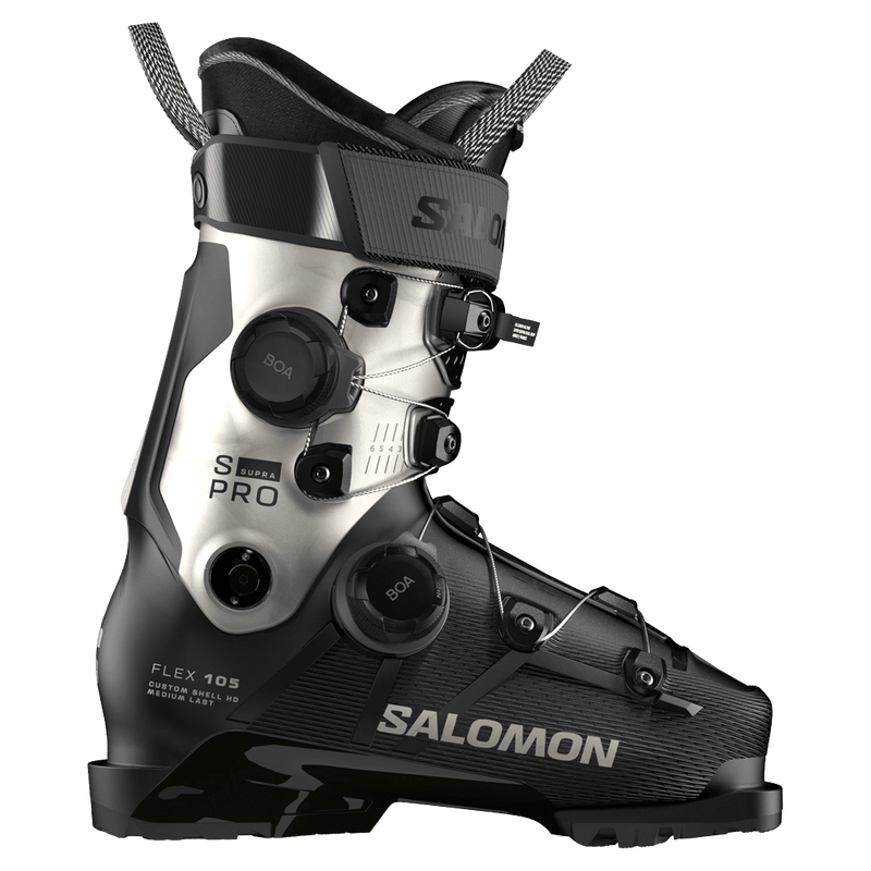 Side view of Salomon S/Pro Supra Dual Boa 105 Ski Boots - Womens