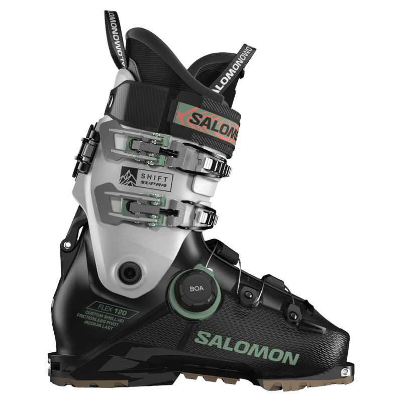 Side view of Salomon Shift Supra BOA 120 Ski Boots