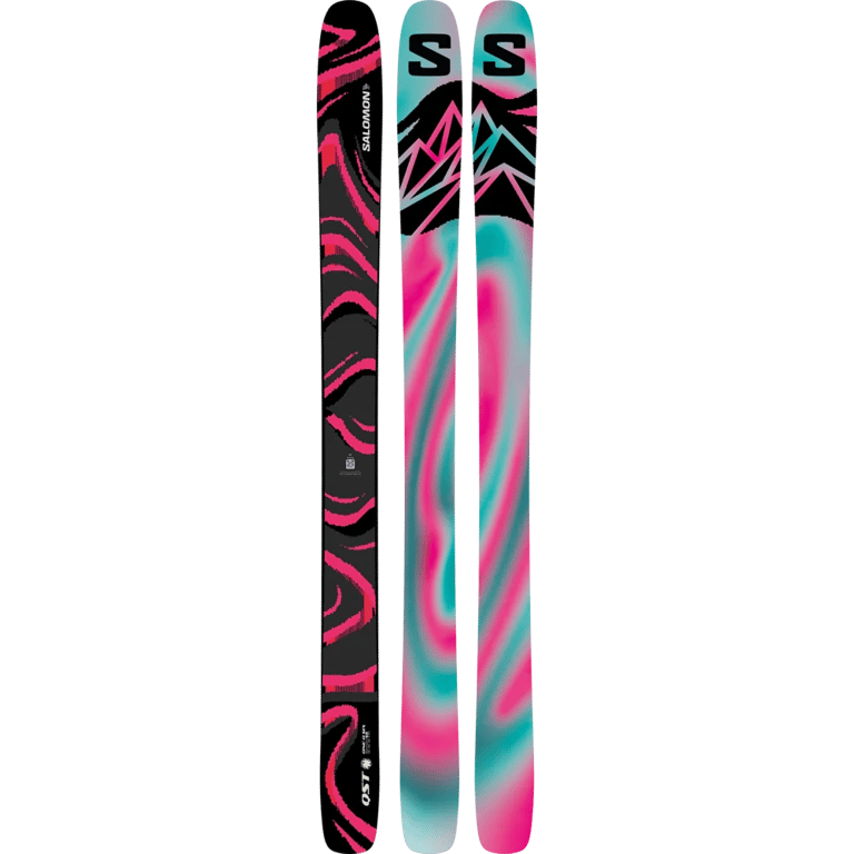 Main view of the SALOMON QST 106 Black_Pink Skis,  26/27 Unisex's model
