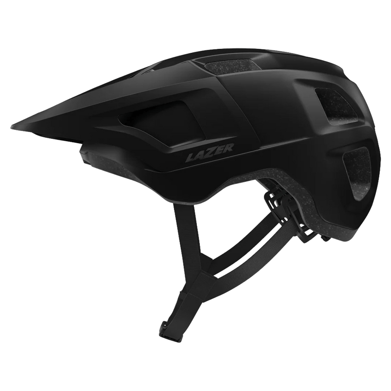 Main view of the Lazer Lupo Helmet in Black colourway, unisex model