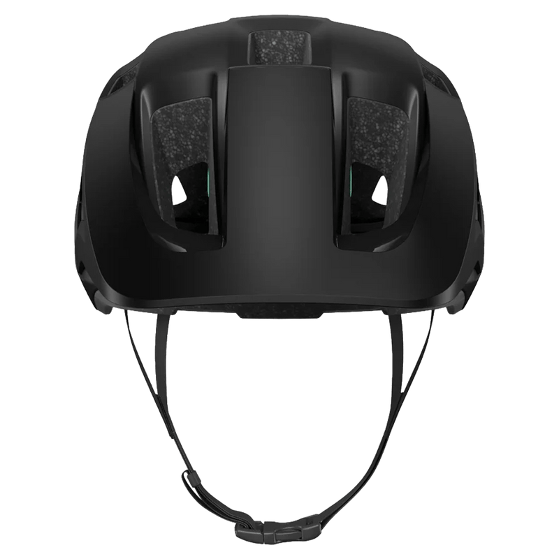 Front view of the Lazer Lupo Helmet in Black colourway, unisex model
