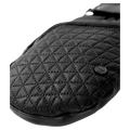 Detail view of the Lenz Heat 6.0 Mittens in Black colourway, women model