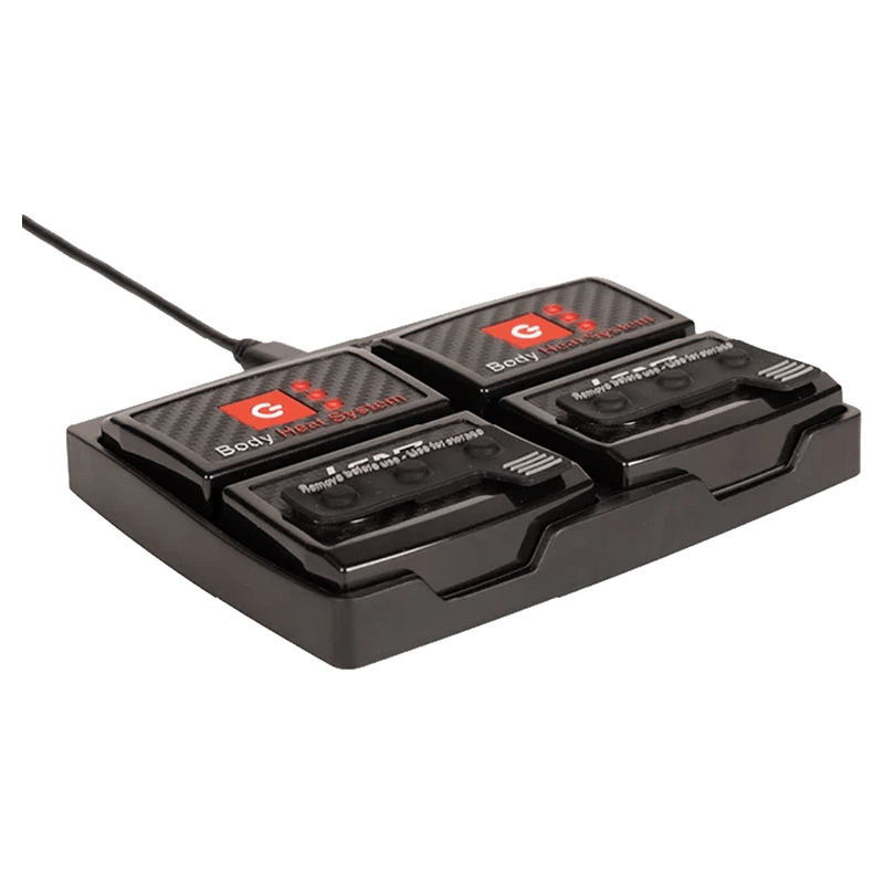 Charger view of the Lenz RCB 2000 Battery Pack in Bluetooth colourway, unisex model