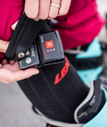 Alternative view of the Lenz RCB 2000 Battery Pack in Bluetooth colourway, unisex model